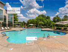 Tablet Screenshot of hideawaylakeapartments.com